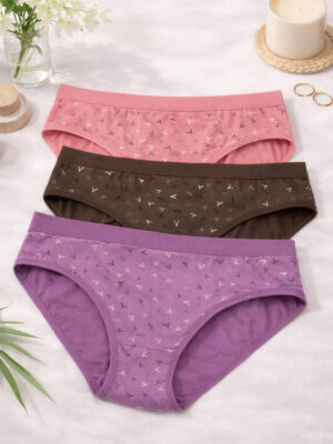 Cotton Hipster Panty for Women – Pack of 3 Multicolor